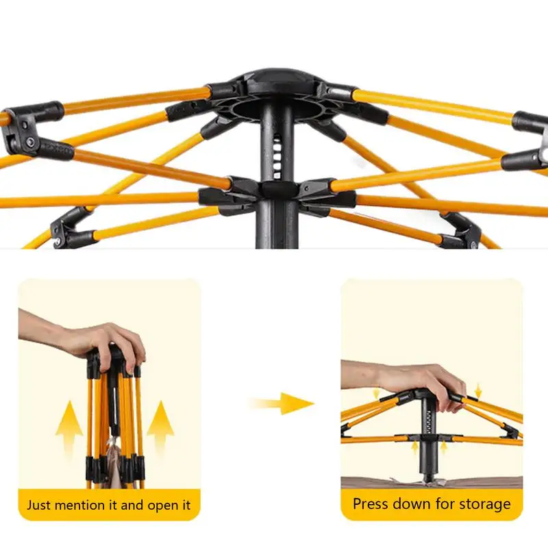 Imagem -05 - Barraca de Proteção Solar Automática Impermeável de Abertura Rápida Barraca de Acampamento Familiar Piqueniques e Mais