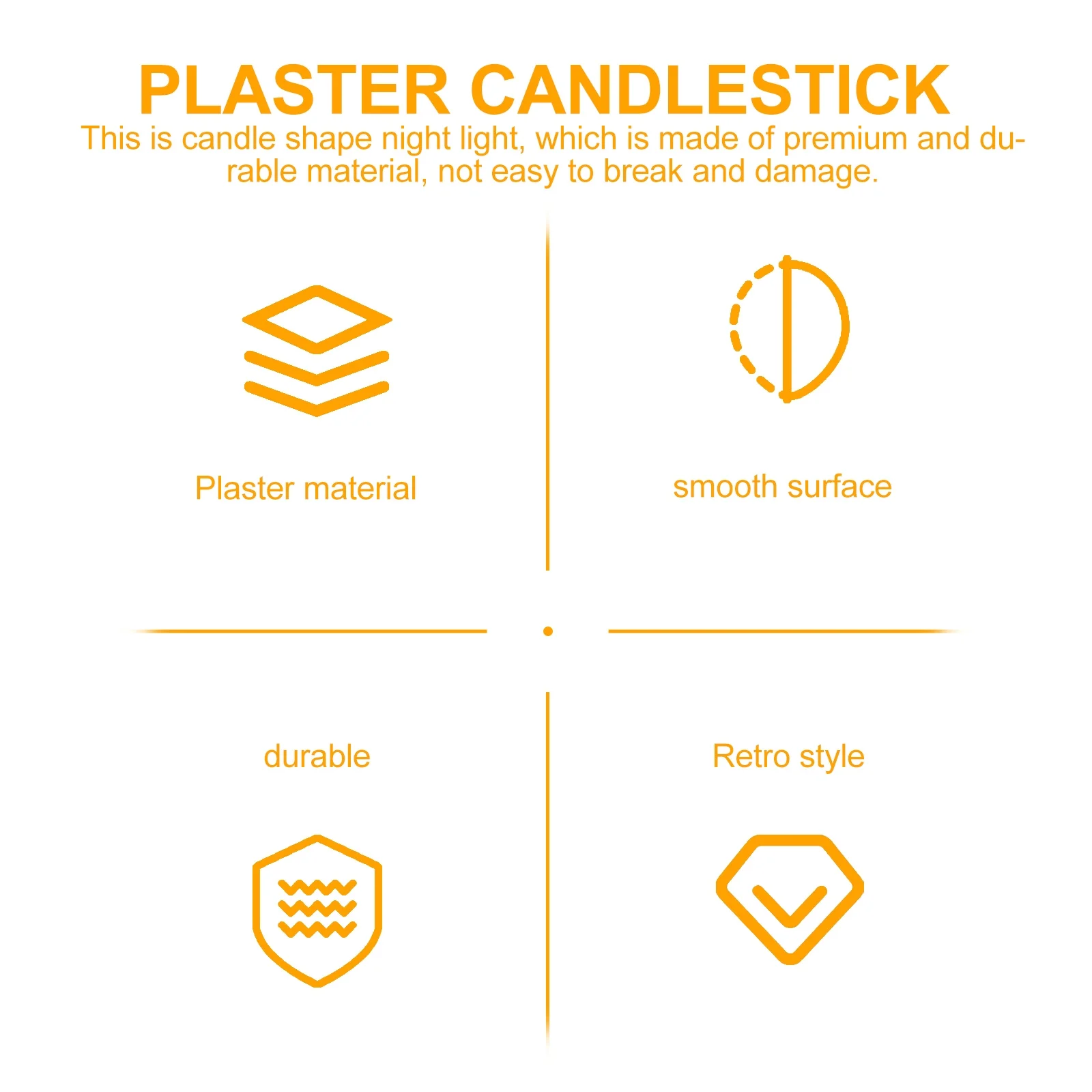 

2 set Holders Night Light Plaster Relief Candlestick Led Shape Light For Wedding Party Decoration