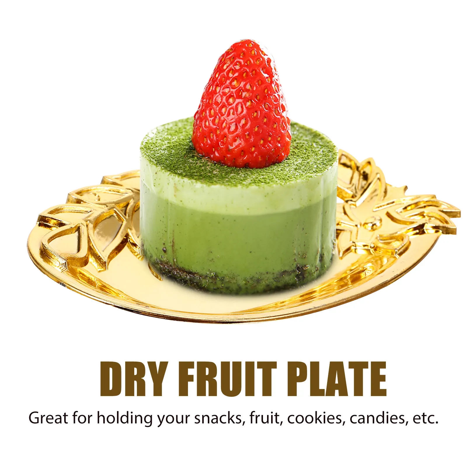 

12Pcs Dried Fruit Plates Plastic Elegant Curve Multi-Purpose Snack Tray Candy Storage Dessert Serving Plate Dried Fruit Plate