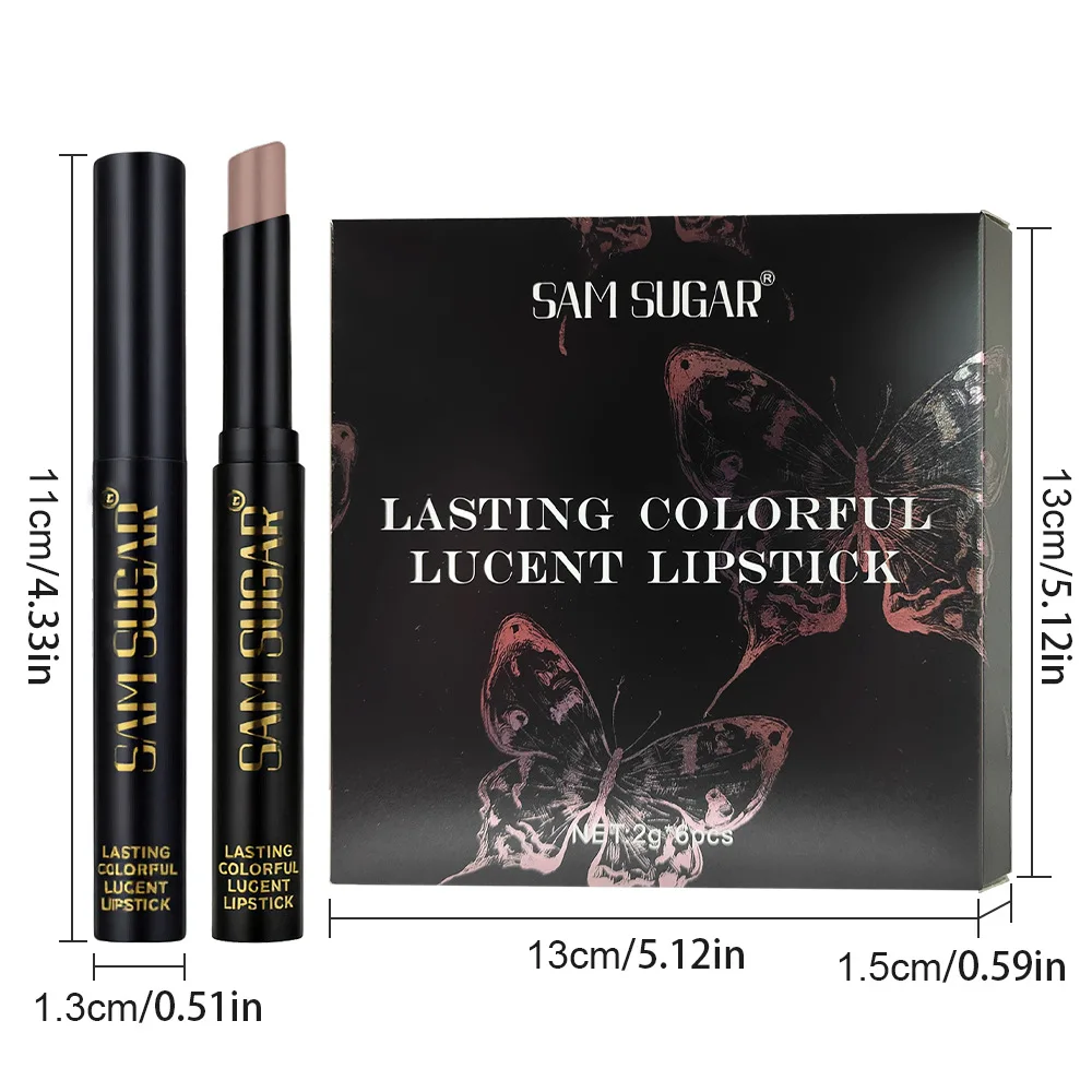Parelmoer lippenstiftset 6-delig mat langdurig lipkleur fluweel gladde formule hydraterende lippenstiftcollectie cadeauset