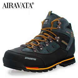 Botas de montanha impermeáveis para homens, trekking ao ar livre, caminhadas, sapatos de escalada