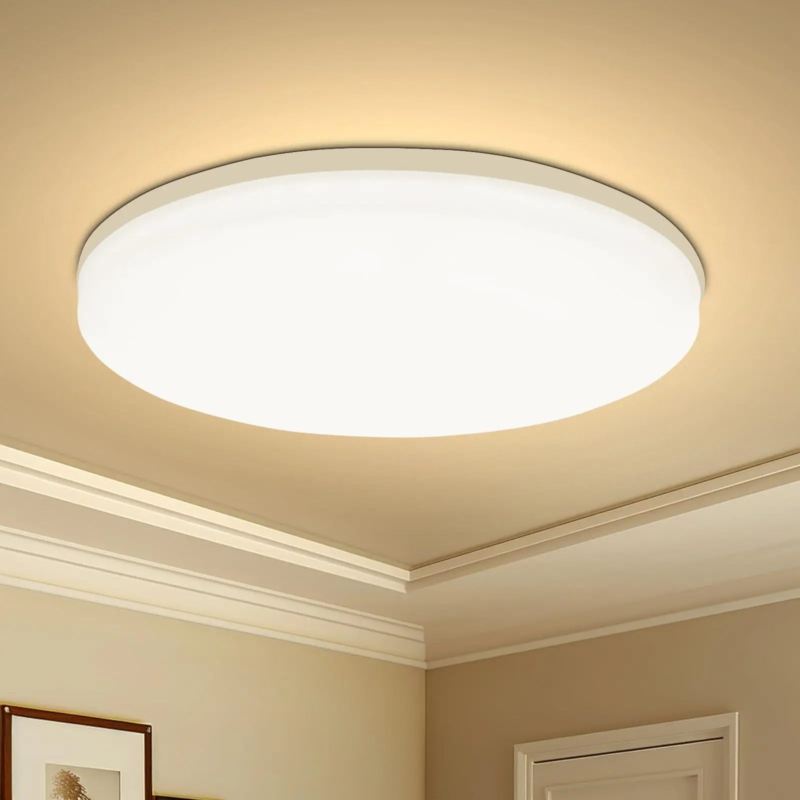 Modernity LED ceiling lamp household energy-saving bedroom lamp round suitable for living room and bedroom area LED indoor light