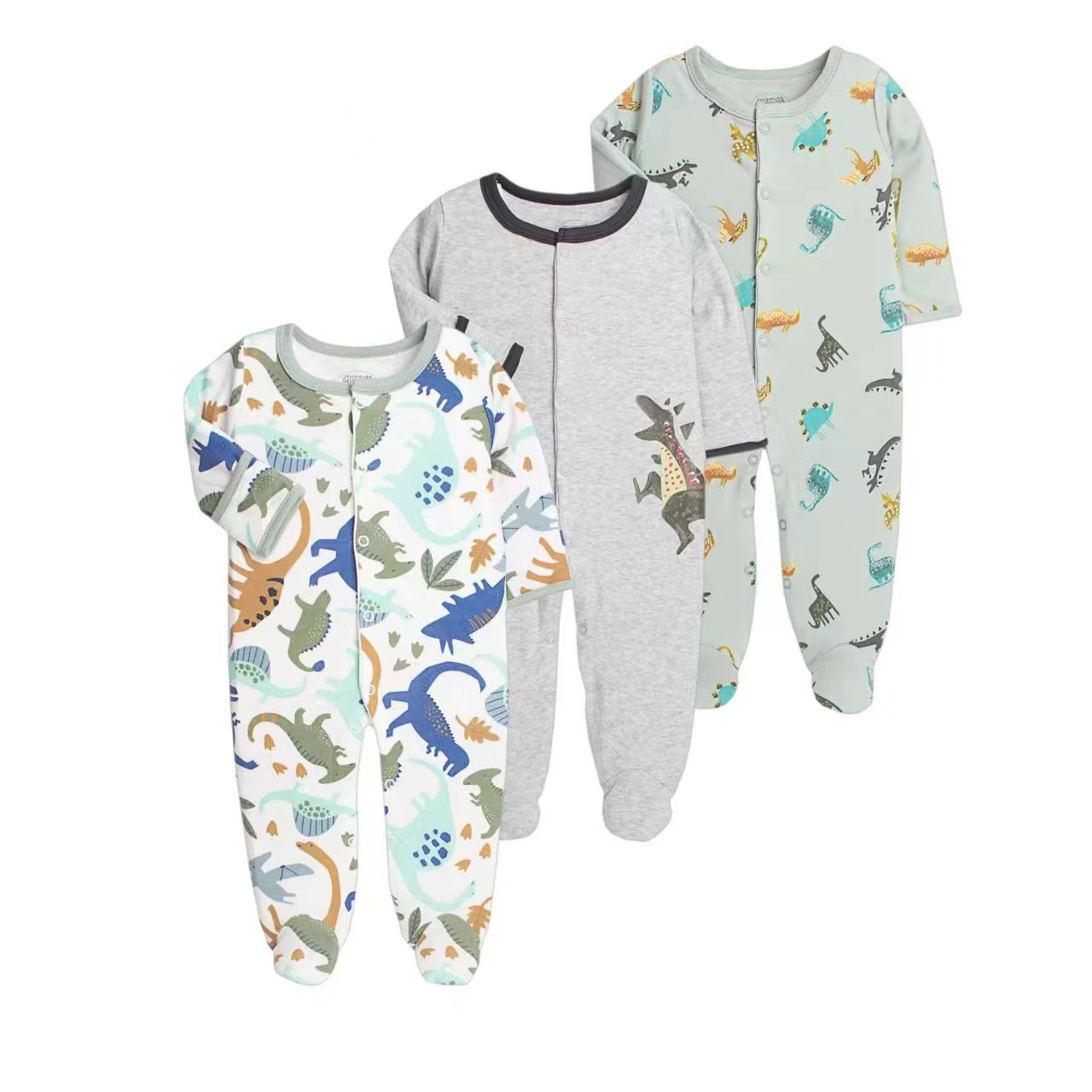 IYEAL Newborn Rompers Baby Boy Girl Toddler Clothes Set 100% Cotton Jumpsuit Infant Fall Pajamas Bebe Costume Home Wear