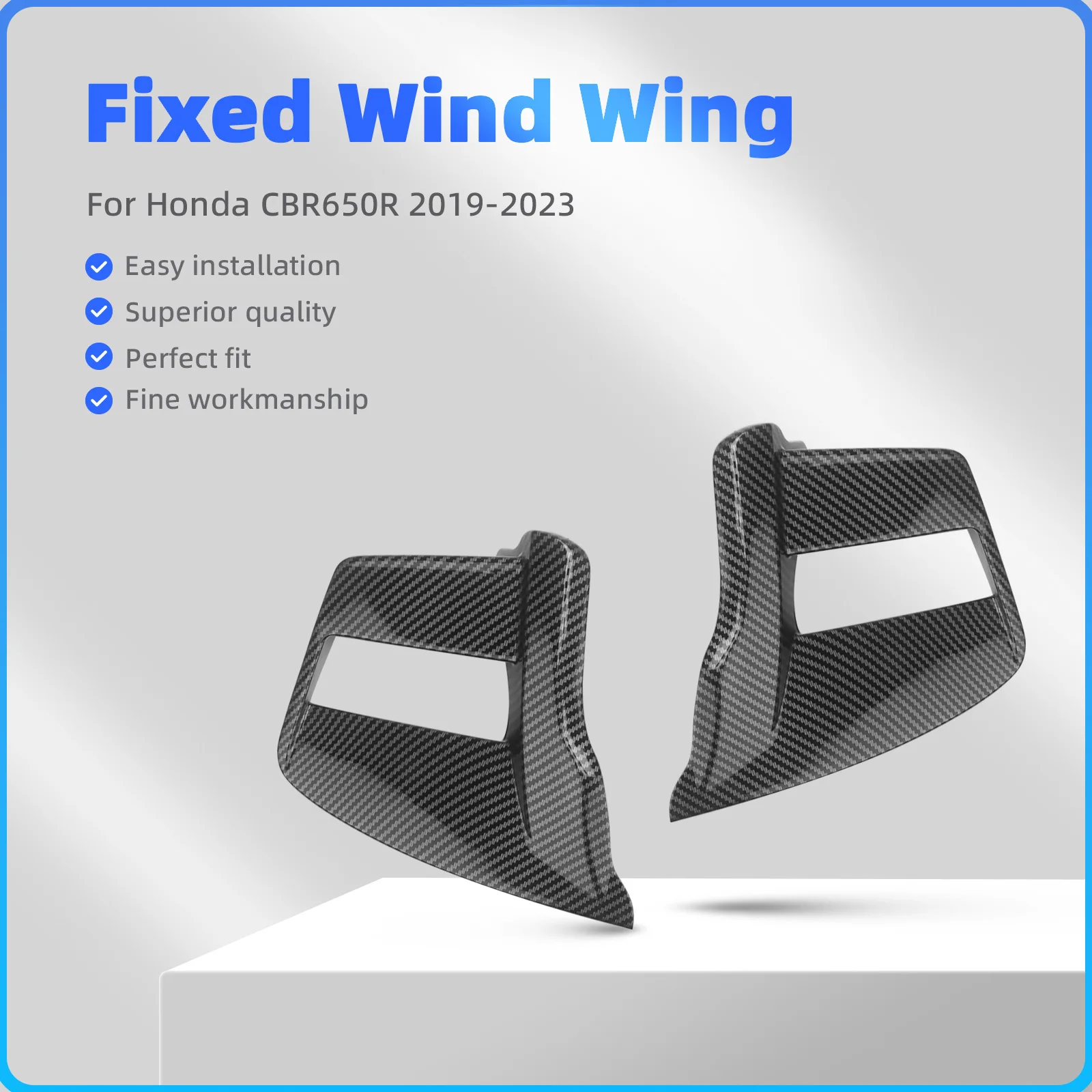 

Motorcycle Accessories Fairing Parts Fixed Wind Wing For Honda CBR650R CBR 650R 2019-2023 Aerodynamic Winglet Side Wing Spoiler