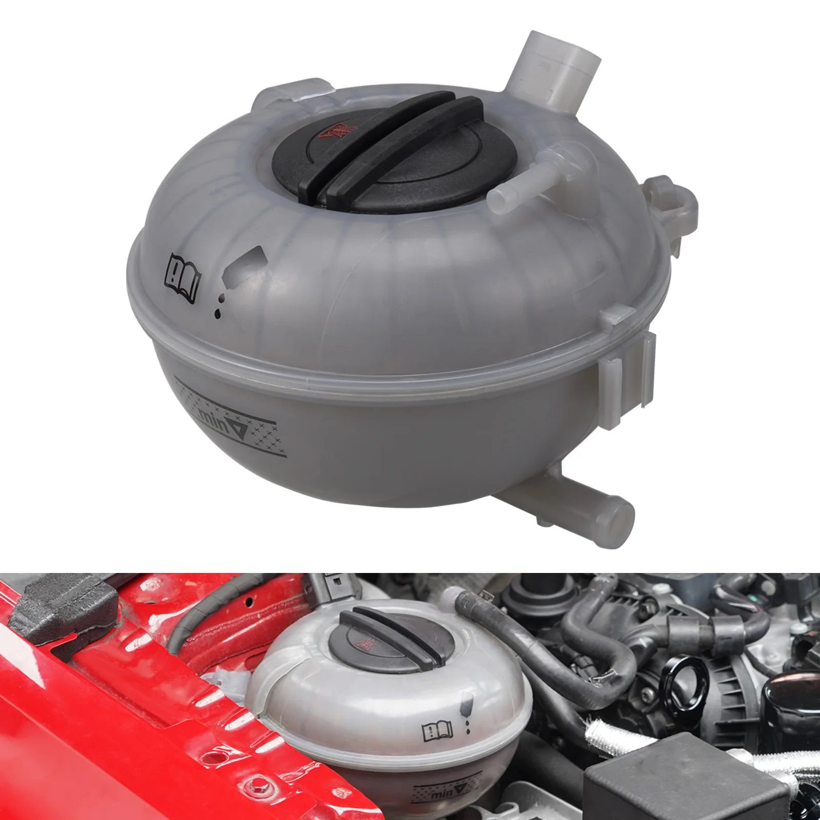 

Coolant Expansion Tank for VW for Golf MK7,for Audi A3 TT,for SEAT Ateca,Replace 5Q0121407A, 5Q0121407D 5Q0121407G, 5Q0121407F