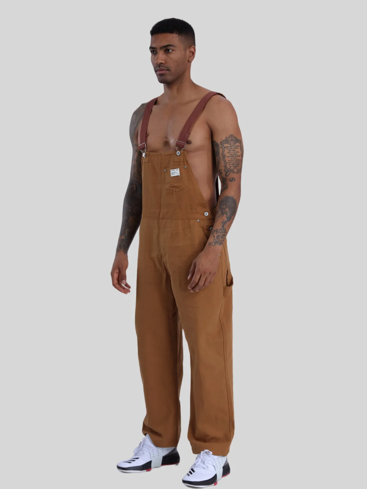 Reverse Craftsman Retro Multi-Pocket Pure Cotton Canvas Straight Leg Cargo Pants Overalls Loose Couple Casual Pants