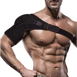 Compression Shoulder Brace Single Sleeve Strap for Torn Rotator Cuff, AC Joint Pain Relief, Dislocation, Arm Stability, Injuries