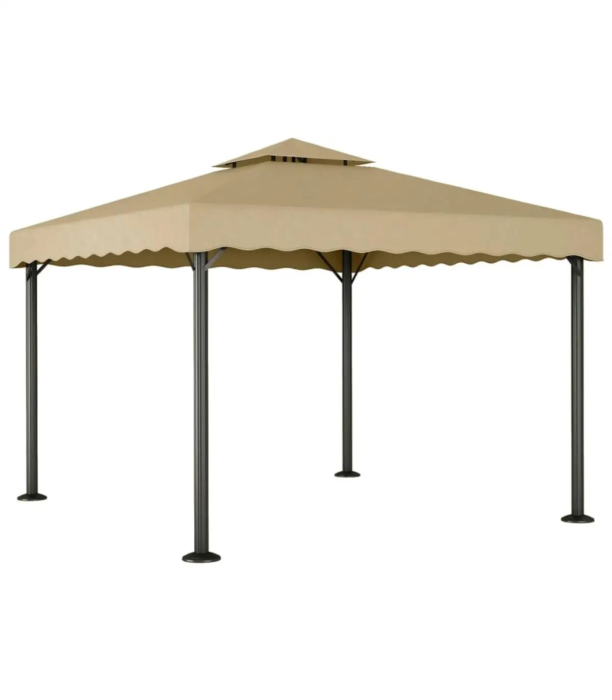 3x3 m taupé aluminum and steel Arbor tents and gazebos