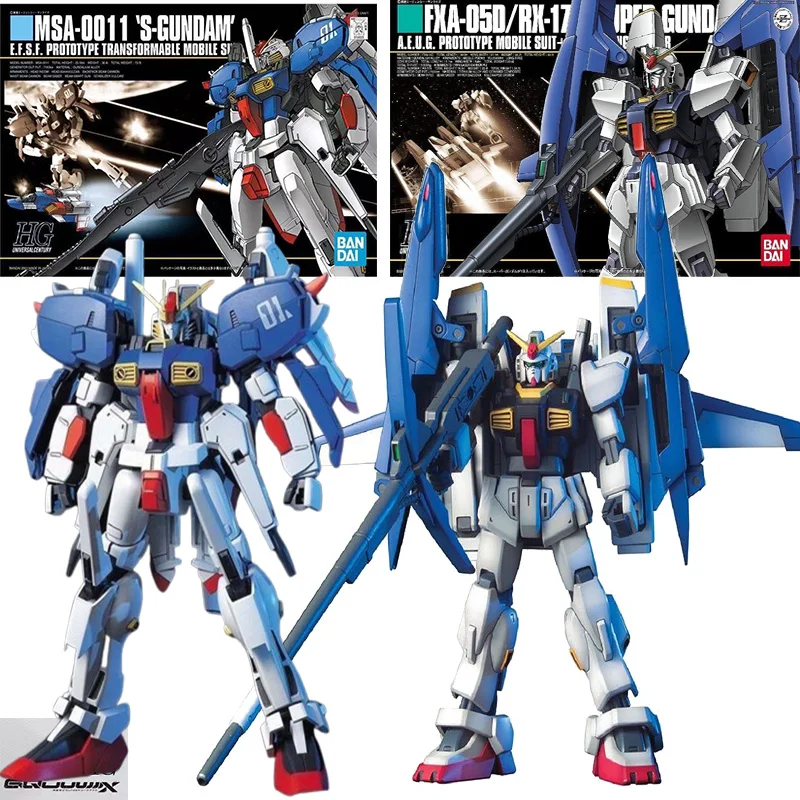 

Bandai HGUC 1/144 MSA-0011 S Gundam FXA-05RX-178 SuperGundam аниме персонаж в сборе модель комплект игрушка мальчик подарок