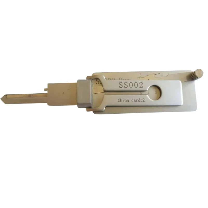 

2 in 1 Jackknife Lock Picking Set Wrench Professionals To Practice Lock Picking Locksmith Tools Pick Kit Lishi SS001Pro SS002