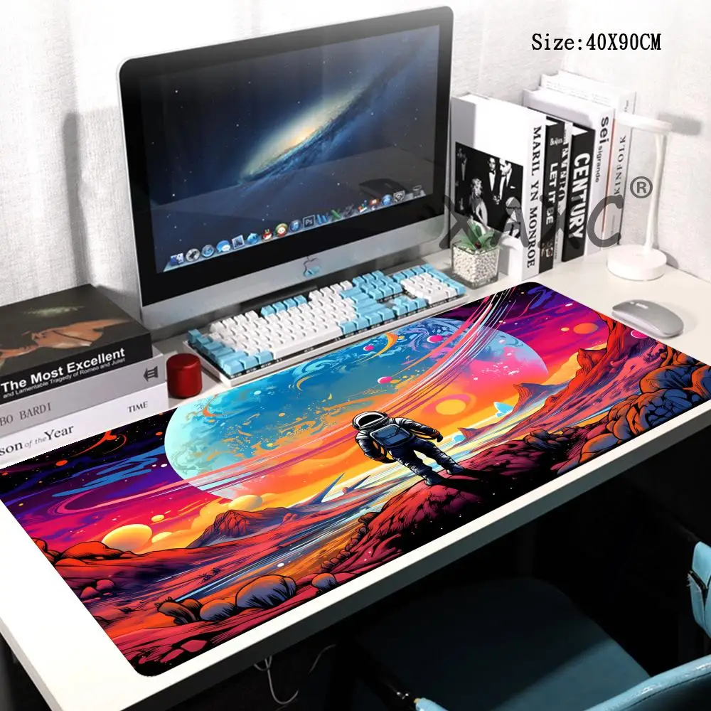 

HYBXAXC Extended pad Fantasy Universe Mouse Pad Gaming mats Non-Slip Desk Mat mouse carpet with Stitched Edge HD printing mat