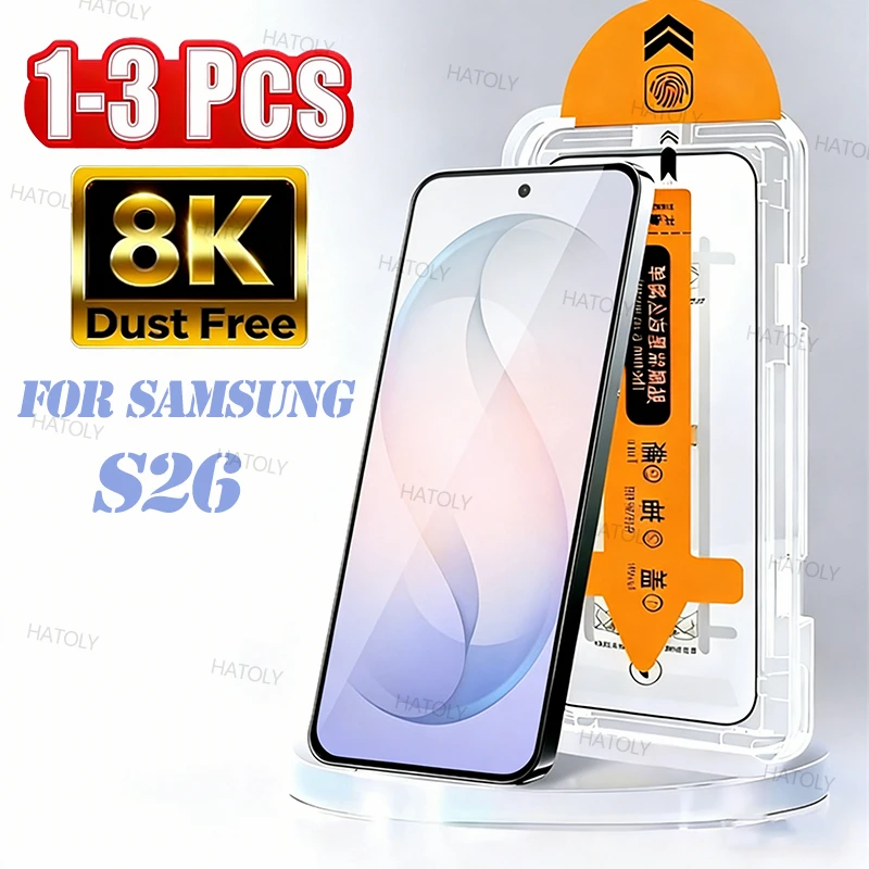 Szkło Hartowane Bezpyłowe do Samsung Galaxy S26, Łatwa Instalacja, Ochraniacz Ekranu Samsung Galaxy S26, Szkło…