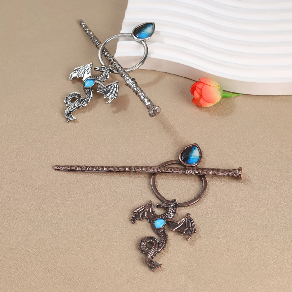 Vintage Viking Dragon Hair Accessories Gothic Punk Women Daily Headwear Cosplay Accessories Jewelry Holiday Gifts image 5