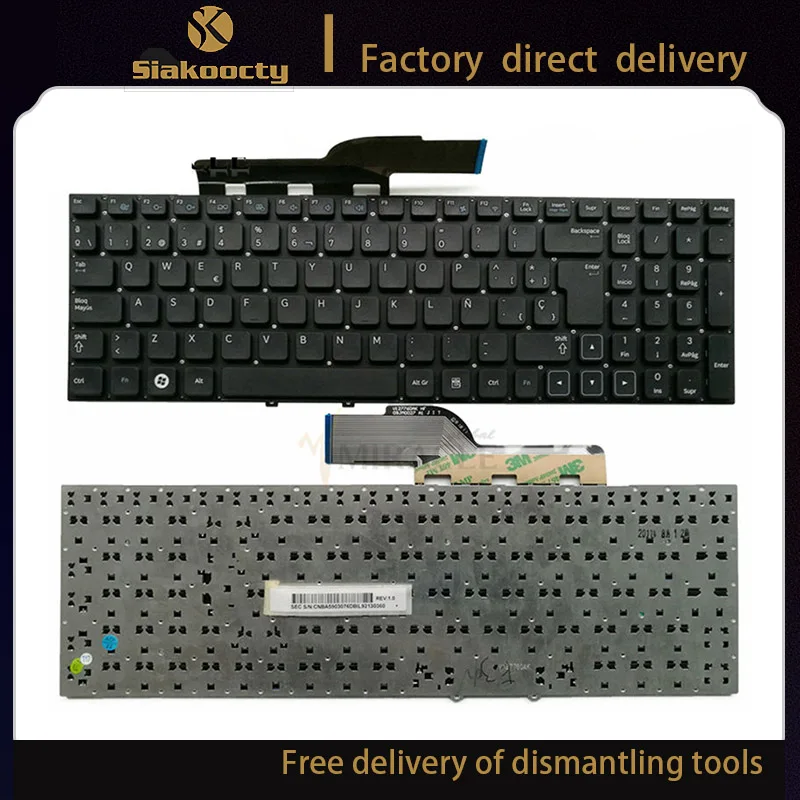 

np300E5A Spanish Laptop Keyboard for SAMSUNG 300E5A 305E5A 300V5A 305V5A NP300E5A NP300V5A SP Black keyboard NEW