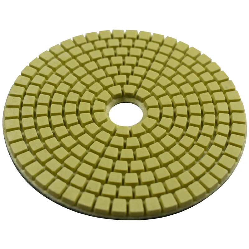 80mm 100mm Diamond Polishing Wet Pads 7 Pcs Set Abrasive Buff Tool for Sanding Stone Marble Granite Countertop Concrete 3/4Inch