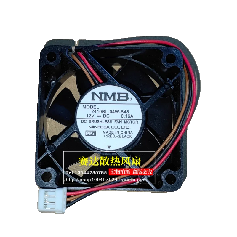 NEW NMB-MAT 2410RL-04W-B48 6025 12V 0.16A  3 lines Wire  Cooling Fan 60*60*25mm