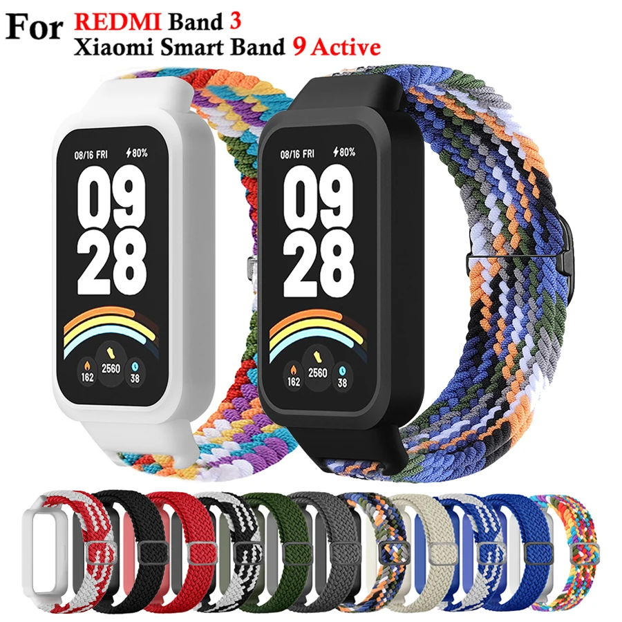 �y�Z�[�����z�P�[�X + �i�C�����ґg�X�g���b�v Redmi �o���h 3 �p Xiaomi �o���h 9 �A�N�e�B�u���^���o�b�N���o���h�R���A���v�o���h�u���X���b�g