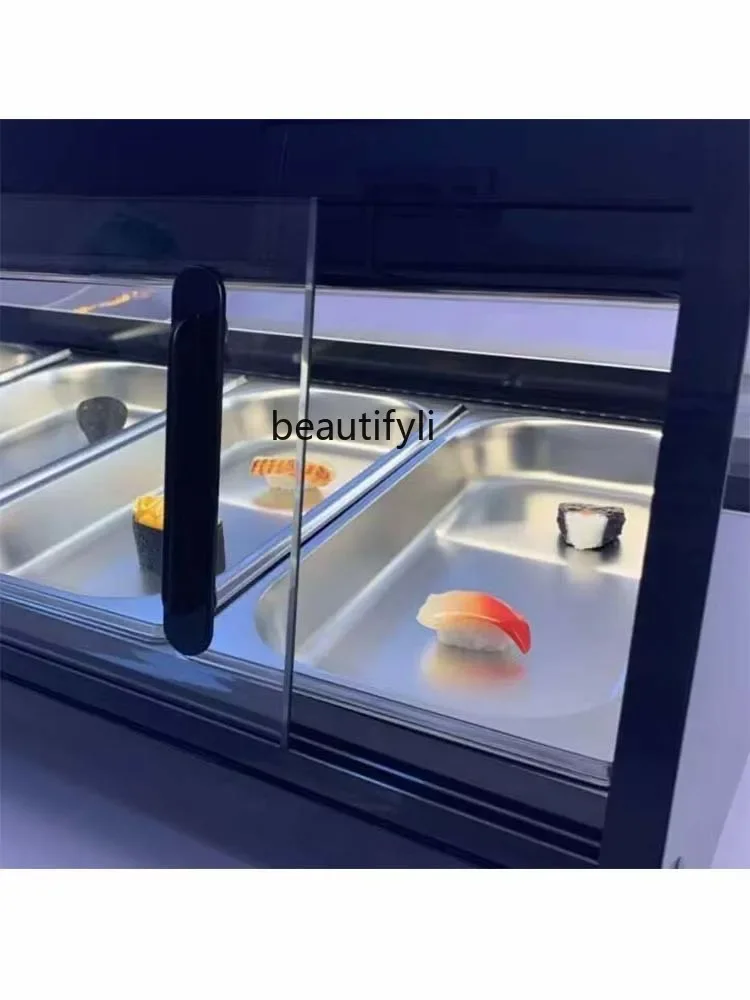 E132 خزانة السوشي سطح المكتب المبردة خزانة كعكة مكافحة خزانة الحفاظ على الفاكهة والحلوى التجارية