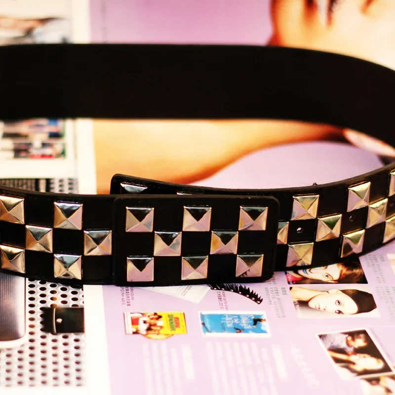 Sex and the City cosplay Sarah Jessica Parker Carrie Black Casual Wild Punk Fashion Studded Belt Halloween Christmas belt gift