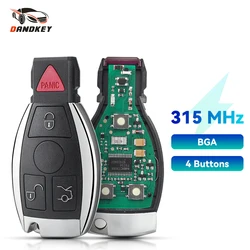 Dandkey 3+1/4 Buttons Fob For Mercedes Benz W169 W203 W210 W215 W219 W906 2001-2010 IYZ3312 315MHz Entry Smart Remote Car Key