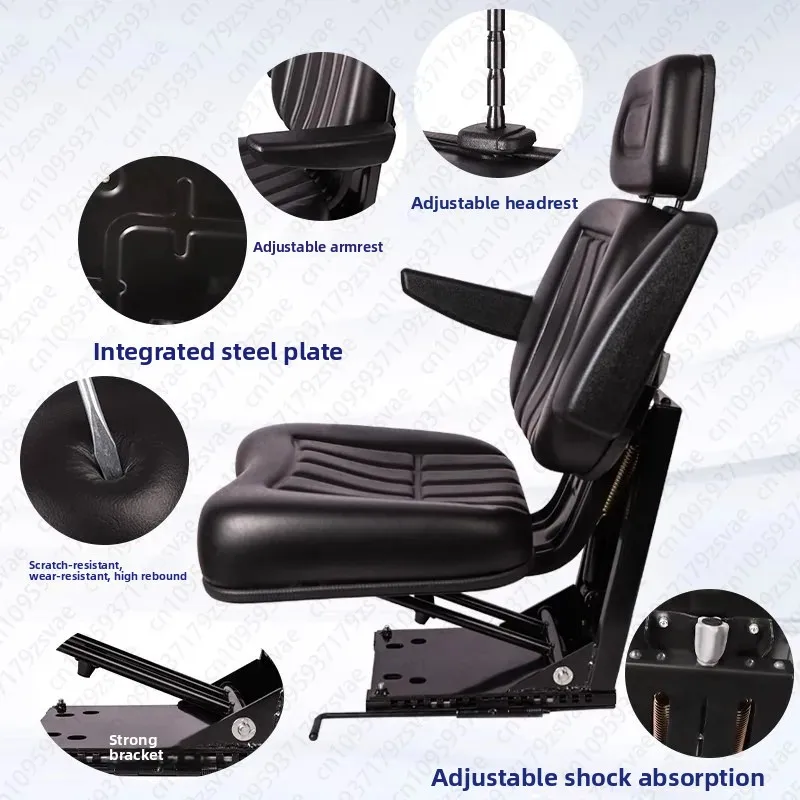 Assentos de suspensão universais com absorção de choque para tratores e colheitadeiras e assentos modificados universais para empilhadeiras