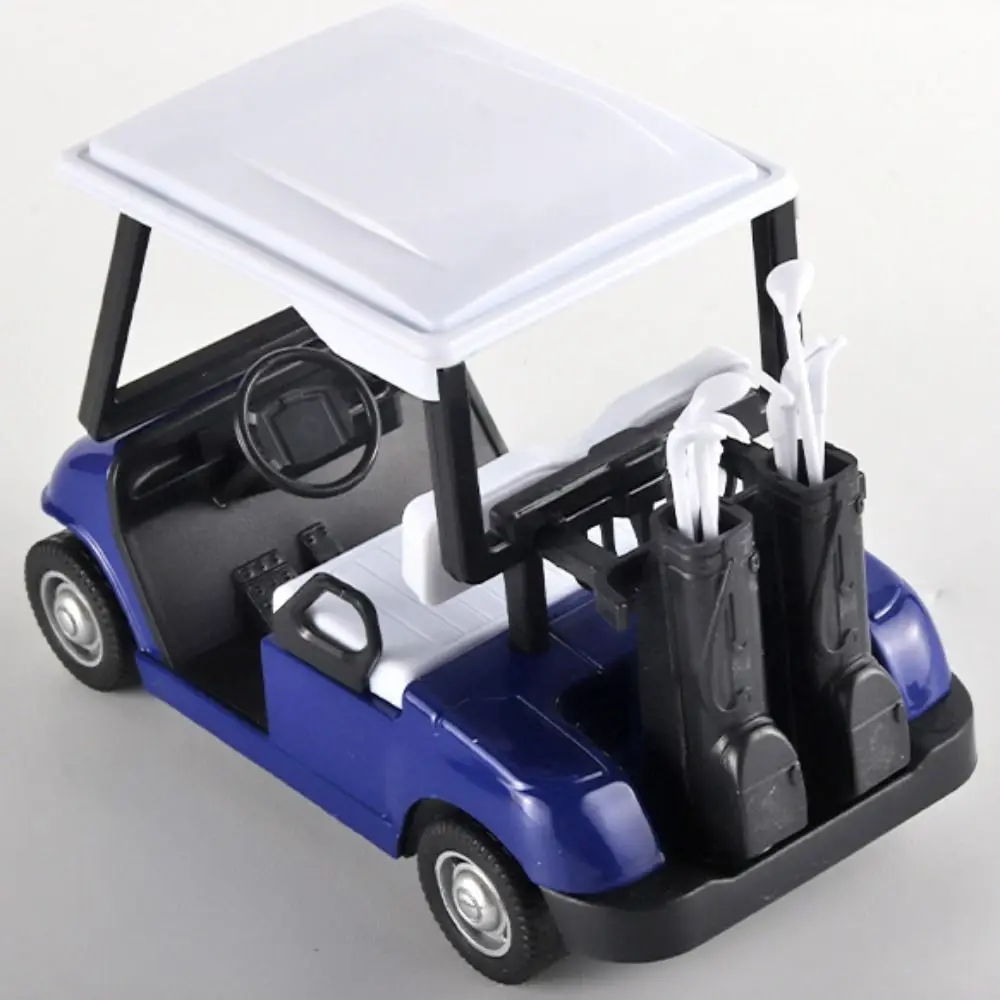 Carro de Golf a escala 1:20, modelo extraíble de aleación fundida a presión, carrito de Golf en miniatura, decoración del hogar, carrito de Golf de simulación, vehículos para niños