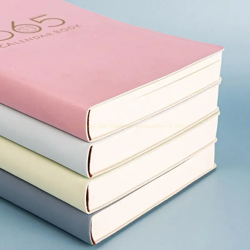 นักวางแผนรายเดือนรายสัปดาห์รายสัปดาห์พร้อมป้ายกำกับดัชนีรายเดือน Ribbon 400 หน้า