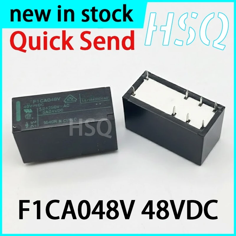 1PCS New  F1CA048V 48VDC 8-pin 5A Two Open Two Close Relay