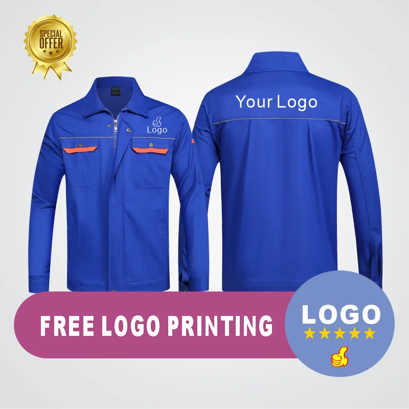 

Customized spring and autumn wear-resistant and dirt resistant long sleeved workwear and electrician suit set