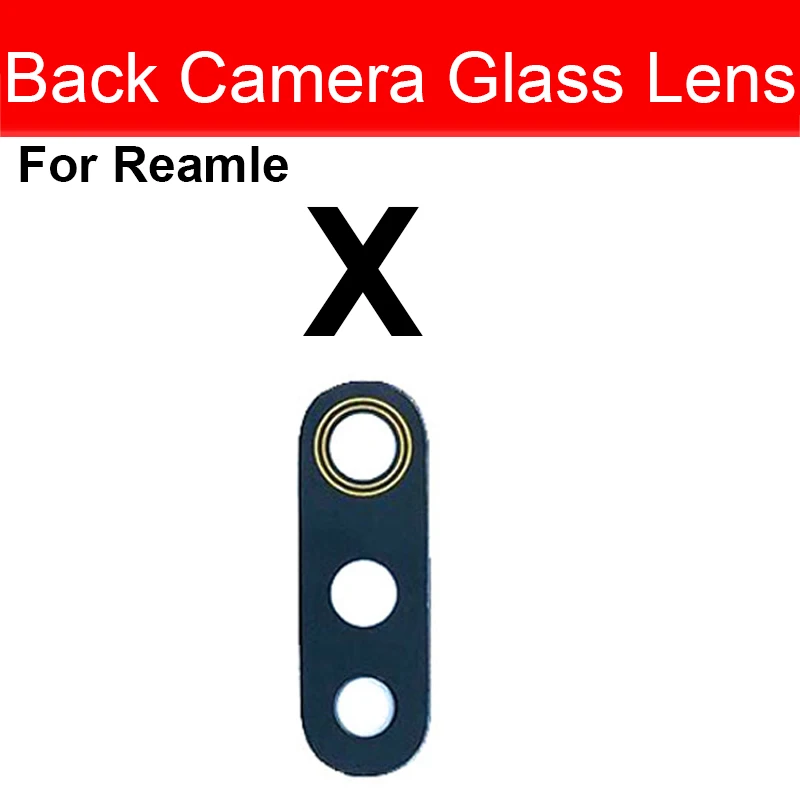 Rear Camera Lens For Oppo Realme X Lite XT 730G X2 X3 X7 X50 Pro XT X50M X50T 5G Back Main Mini Camera Lens with Sticker Repair