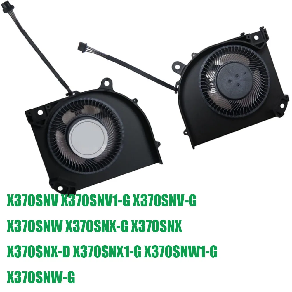 

For CLEVO X370SNV X370SNV1-G X370SNV-G X370SNW X370SNX-G X370SNX X370SNX-D X370SNX1-G X370SNW1-G DC12V 0.5A Laptop CPU GPU Fan