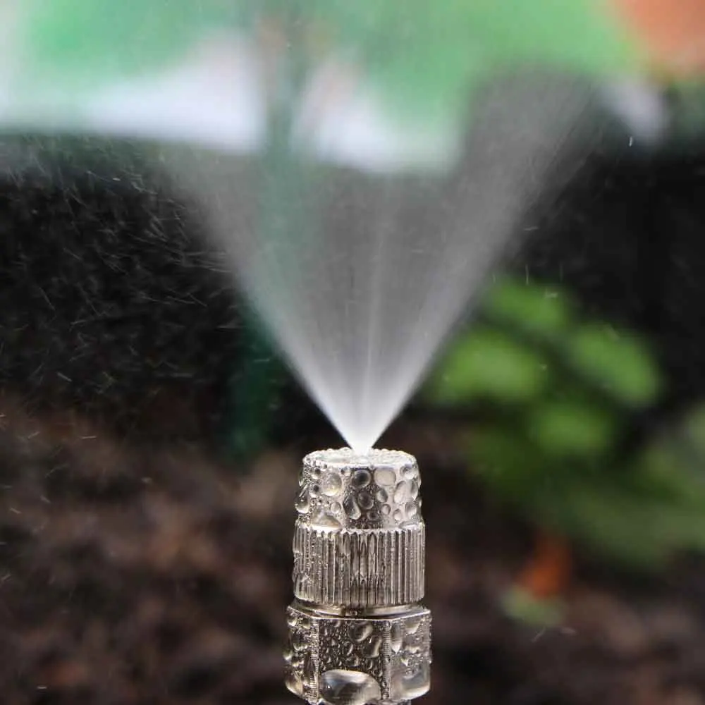 1.0-1.8mm 1/4" Misting Cooling Nozzles Brass Adjustable Atomization Sprayer Adapter for Garden Irrigation Agriculture Watering