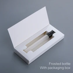 50 Pcs 10ml Frosted Perfume Bottle With Packing Box Atomizer Empty Parfum Black And White Packaging