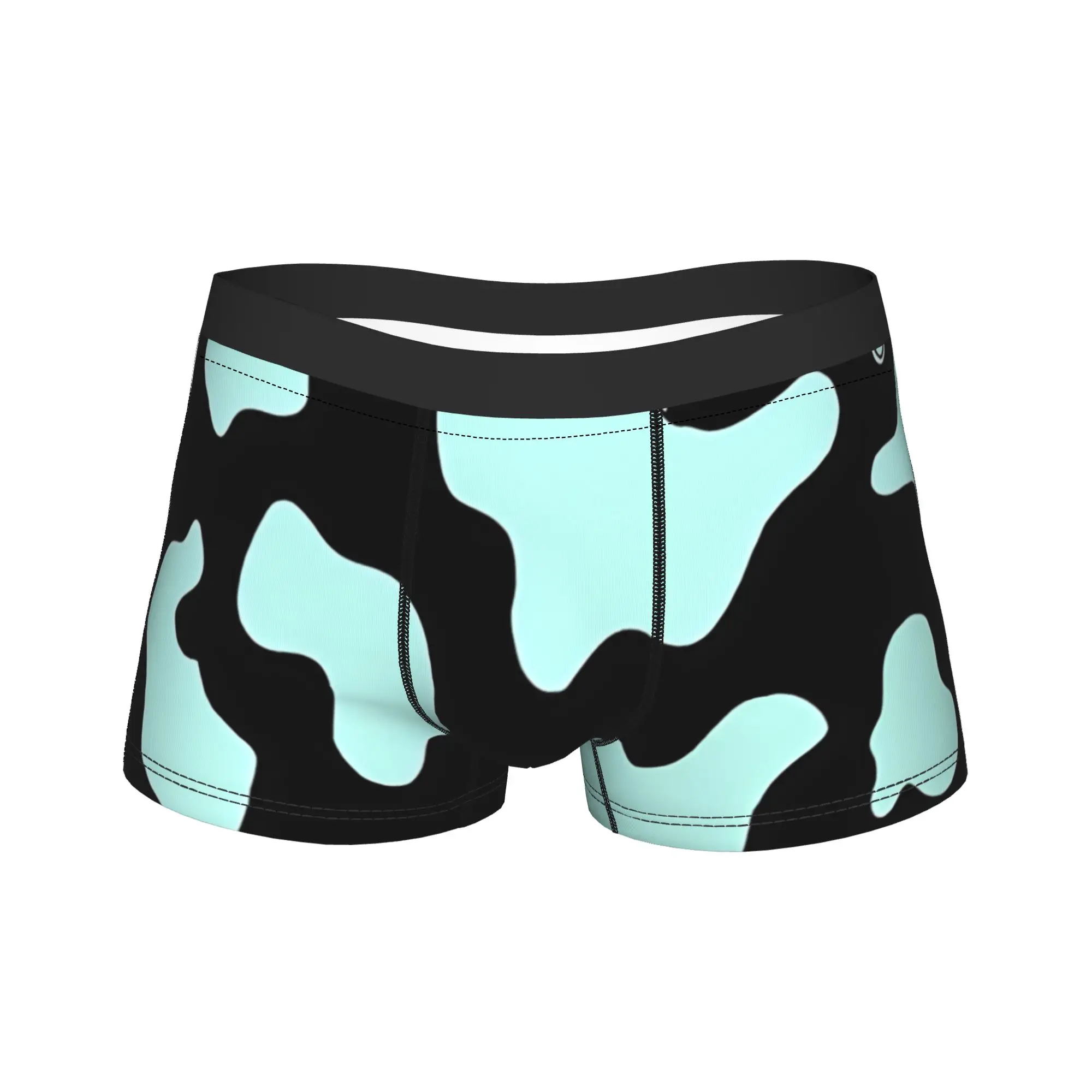

Cow Print Design Underwear Comfortable Underpants Printing Boxer Brief For Male Pouch Large Size Boxer Shorts