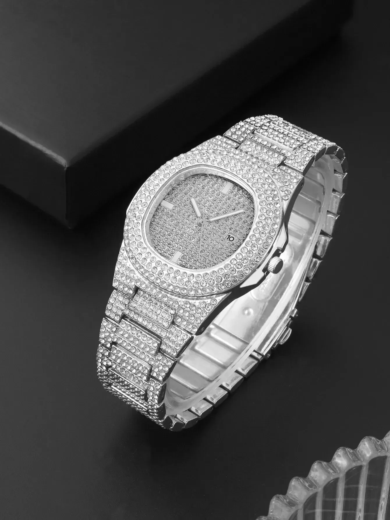 Luxury Fashion Mens Stainless Steel Watches Male Sports Quartz Wristwatch Calendar Luminous Clock Men Business Casual Watch image 4