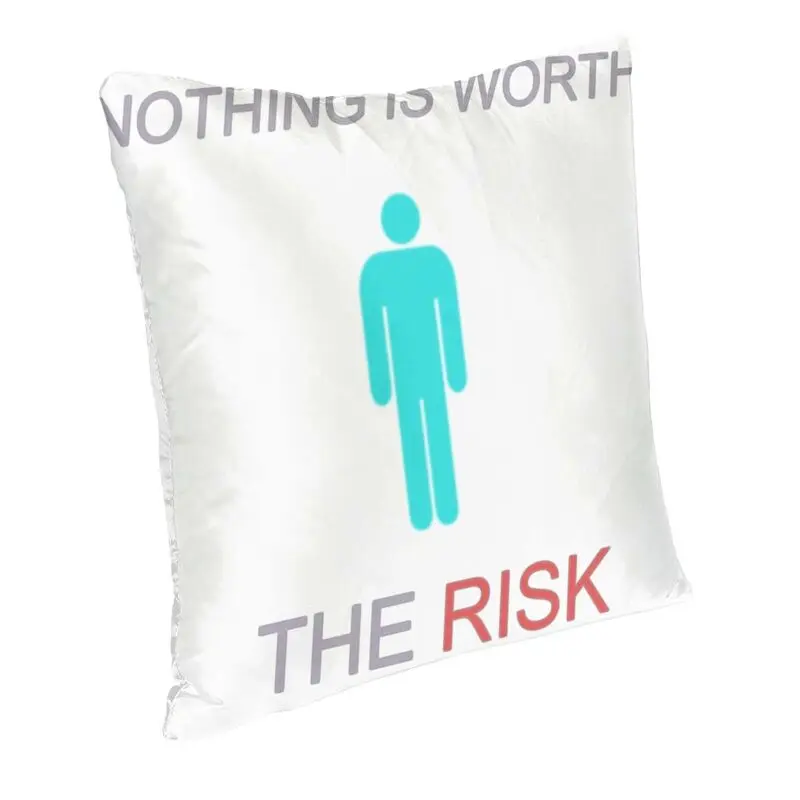 Mandela Catalogue Nothing Is Worth The Risk Alternate Throw Pillow Case for Living Room Luxury Cushion Cover Soft Pillowcase