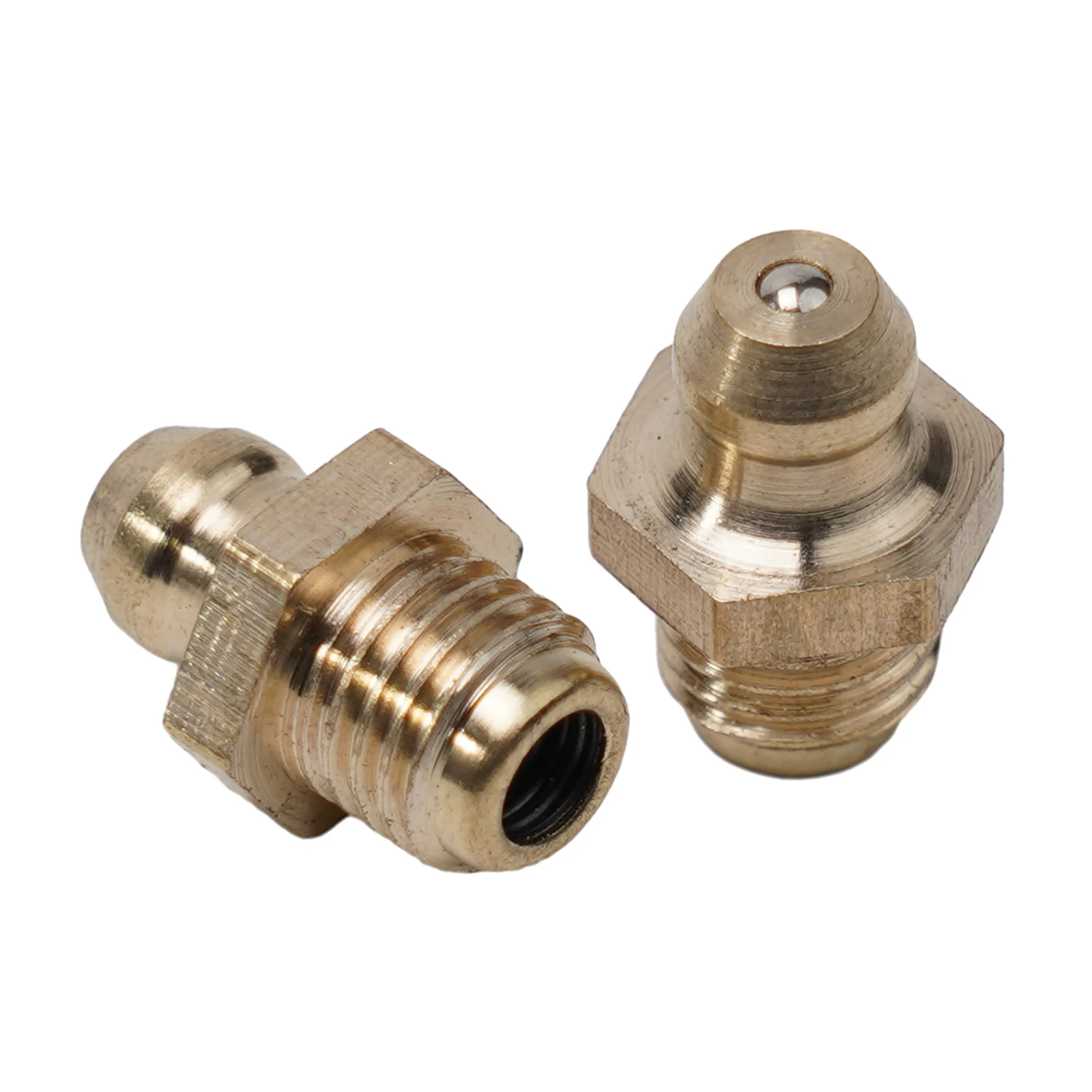 5Pcs Brass Straight Hydraulic Grease Fitting Accessories M8*1mm Thread Grease Nipple Tube Nozzle Machine Tool Supplies