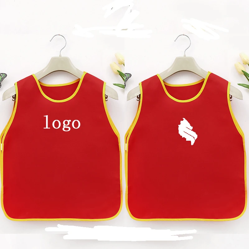 

Аксессуары для семейной уборки, детская одежда, фартук нагрудник, жилет, варианты индивидуального логотипа для детского сада, рисования, еды