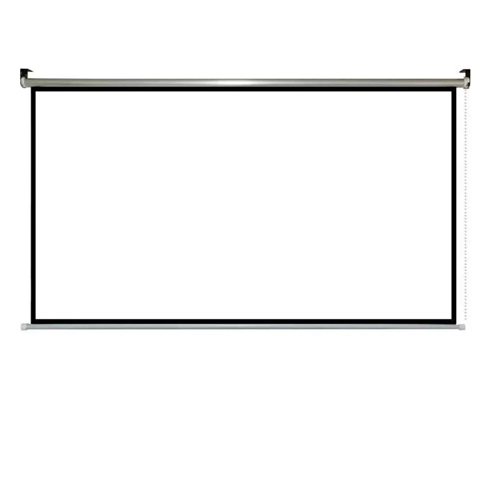 

Yinzam Cheapest Universal White Projection Screen For All Kinds Long-Focus16:9 Projector Manual Wall Mounted Frame Screens