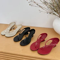 Eilyken Designer Buckle Clip Toe Women Slippers Fashion Wedges High Heels Sandals Summer Flip Flops Female Shoes - Image 5