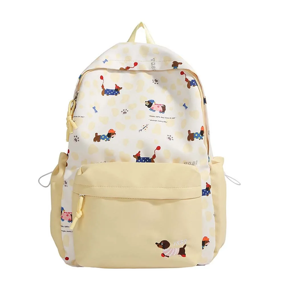 Daypack Nylon Dachshund Backpack Casual Durable Students School Bag Fixed Webbing Polyester Large Capacity Backpack Daily