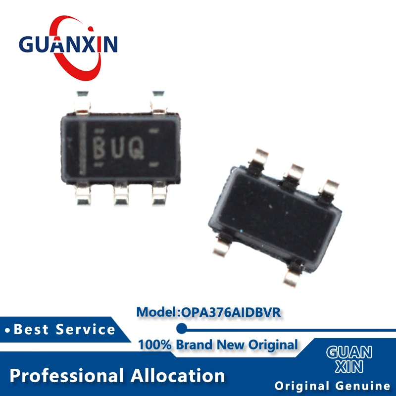 

100% New OPA376AIDBVR OPA376AIDBVT SOT23-5 Marking BUQ OPA376