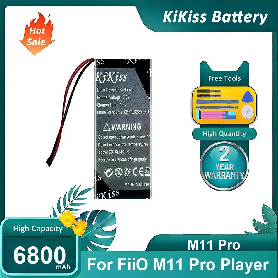 Replacement Music Player Battery For FiiO M11 Pro Player,M11 Pro,6800mAh