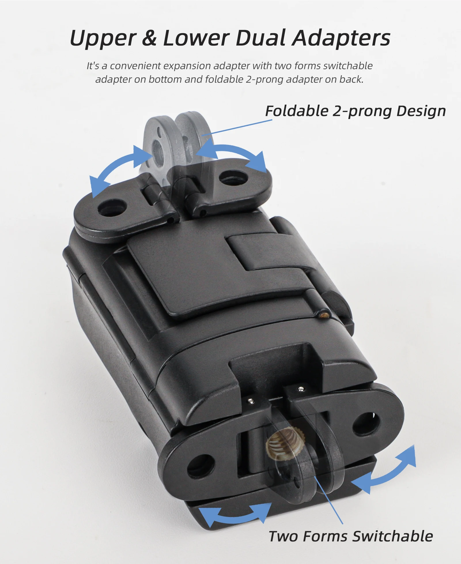 Sunnylife-Adaptador Dobrável Peças para DJI Osmo Pocket 3, Suporte de Expansão Dupla Orelha, Quadro de Expansão