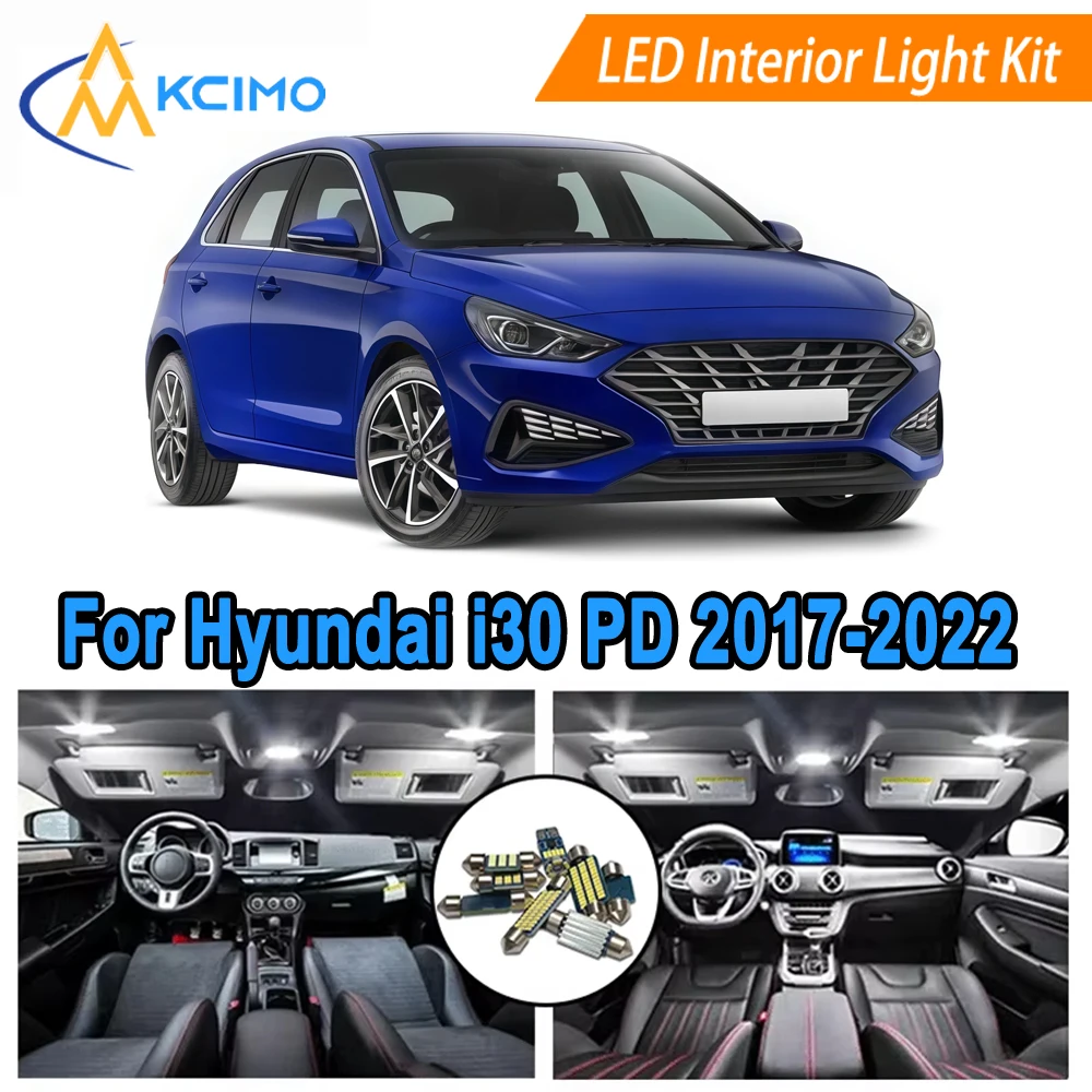 

Interior Dome Light Bulb For Hyundai i30 PD (2017-2022) LED Replacement Bulbs Map Dome Super Bright White LED Interior Light Kit