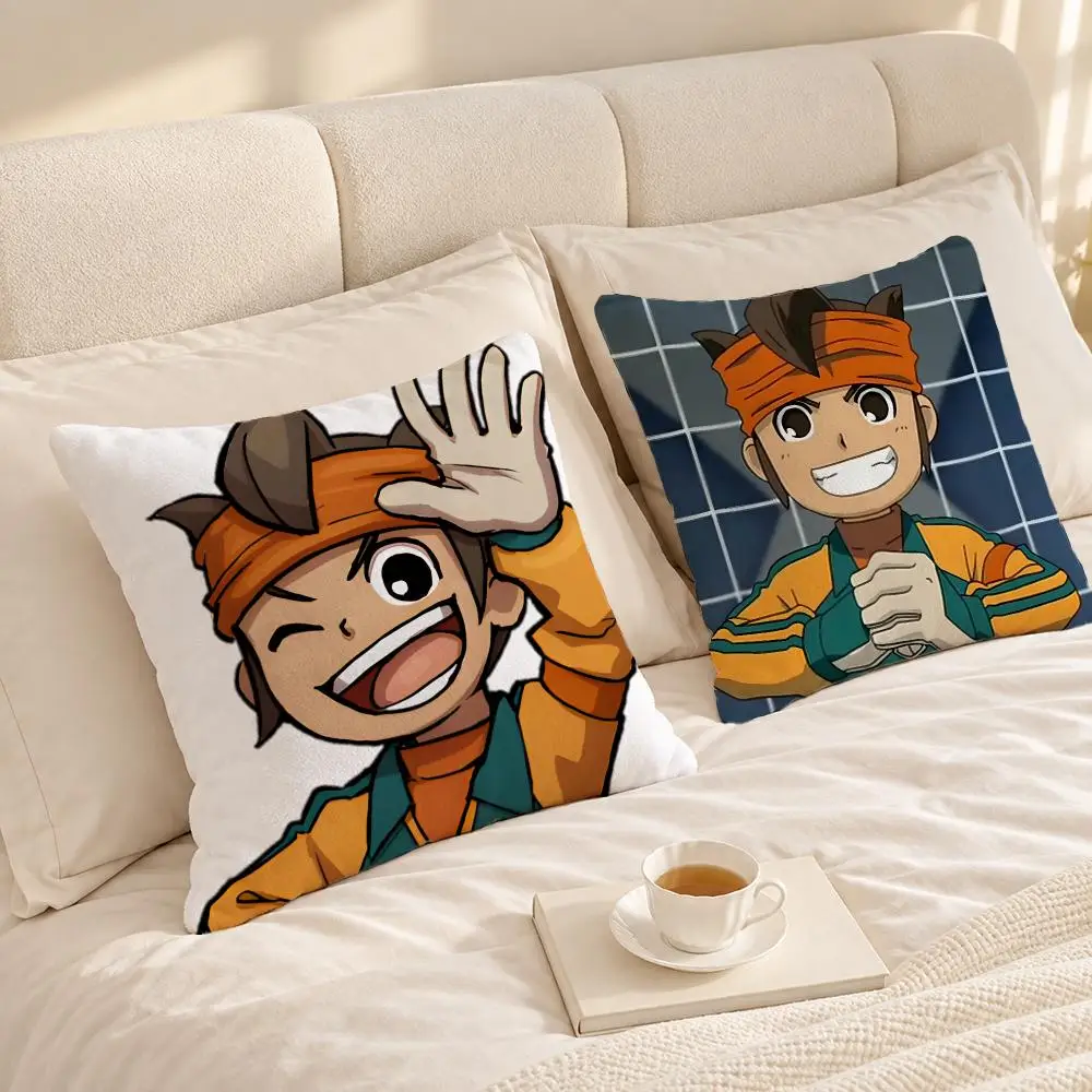 Game Adventure I-Inazuma Eleven Cushion Cover Soft Short Plush throw pillow Sofa Bedroom Den Car Dorm Decor Gifts