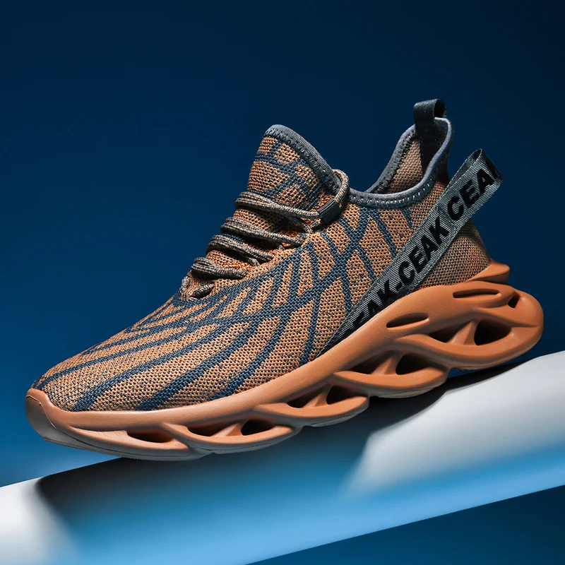 Lightweight Running Mesh Shoes Fashion Casual Sneakers Outdoor Breathable Athletic Gym Men Tennis Footwear