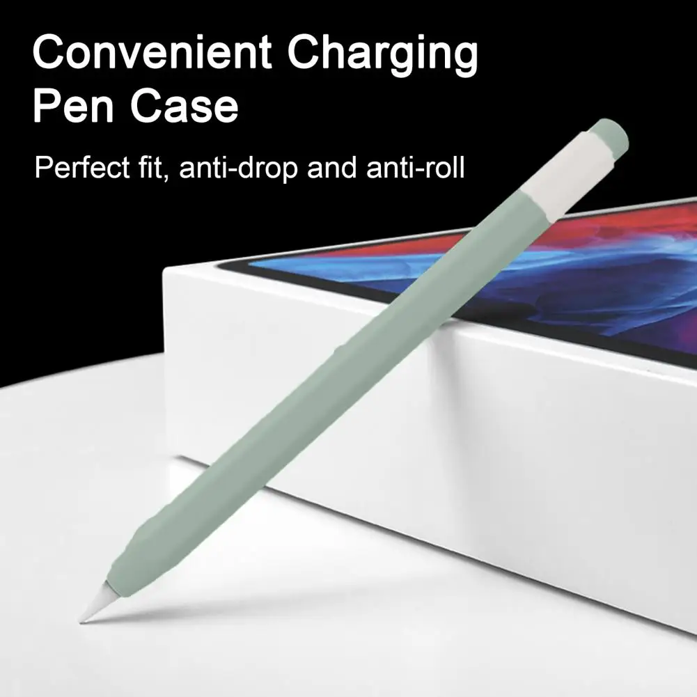 Magnetic Effect Pen Case Long-lasting Writing Pen Case Soft Silicone Protective Sleeve for Apple Pencil M-pencil for Tablet