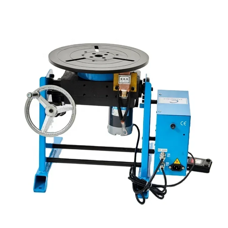 30kg Portable Automatic Rotary Table Welding Positioner Small Rotating Pipe Turner Retail Used Motor Bearing PLC Engine