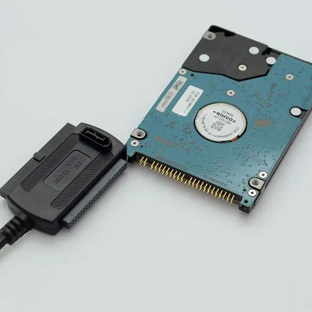 Sata IDE 3.5"(40핀) IDE 2.5"(44핀)용 USB 어댑터 하드 디스크 HDD 변환기 2.5 3.5인치 SSD HDD(AC 어댑터 포함)